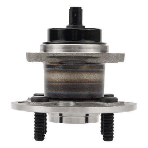 Front view of Rear Wheel Hub Bearing Assembly With ABS For 2007 2014 Toyota Yaris, 2012 2019 Toyota Prius C, 2013 Scion IQ 4 Lug