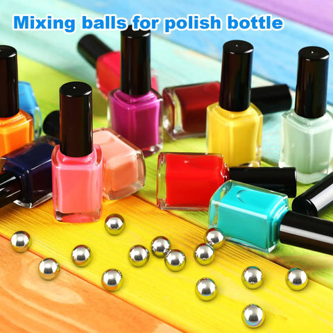 50 Pack 8mm Nail Polish Mixing Balls Stainless Steel Bearing Balls For Nail Art Paint Mixing Beads 316 Stainless Steel With High Temperature Resistance And Corrosion Protection Pro Grade in nail polish bottles