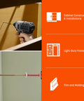 Pro Grade Number 8 By 1 1 4 Inch Low Profile Cabinet Washered Screws in Slick White used for cabinet construction and installations.