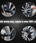 Heavy Duty Three Quarter Inch Drive Socket Set, 21 Piece Impact Ready Kit in use on car wheels
