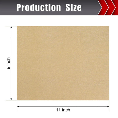 Sandpaper Set 25 Pcs Assortment, 5 Sheets Each Of Grit 80 120 150 220 320, 9 By 11 Inch Sheets, for precise measurements.