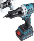 Portable Cordless Electric Rivet Nut Gun Featuring Fully Automatic One Trigger Mandrel Kick For M3 To M12 Fasteners in use.