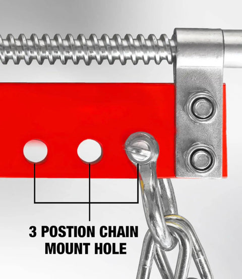 Engine Leveler For Hoists And Shop Cranes, 3/4 Ton (1,500 Lb) Capacity, Heavy Duty Steel, Adjustable Handle, 3 Position Chain Mount Holes, Built For Your Garage And Shop, Red