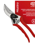 F2 Pruning Shears 9 Inch Swiss Made Garden Clippers With Precision Bypass Blade Aluminum Body And Replaceable Parts
