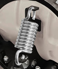 Slick Two Inch Hook To Hook Recliner Chair Tension Springs Replacement Kit For Furniture And Bed Frame Repair Zero Hassle Fix Heavy Duty Pack Of Eight showing a galvanized steel spring attached.