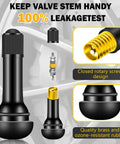 Tubeless Tire Valve Stems Set Of 100 Pieces TR412 TR413 TR414 Rubber Black Snap In Valves For 0.453 Inch Rim Holes