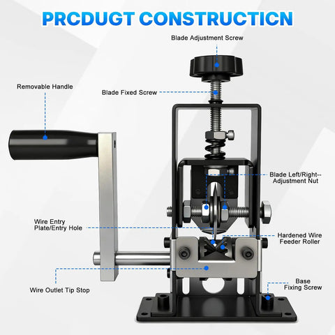 Dual Operation Wire Stripper Machine With Hand Crank And Drill Drive For Scrap Copper Cable Recycling Heavy Duty fast cable peeler details.