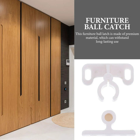 12 Pack Plastic Door Ball Catch Latches For Cabinets Closets Drawers Keeps Doors Snug And Secure With Simple Practical Design