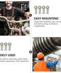 4Pc Garage Ready Threaded Rod End Bearings Equipped With Female Fish Eye Ball Joint Interface For Ironclad Industrial Power Transmission and Mechanical Linkage Systems, displayed with a worker in machinery.