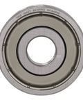 Deep Groove Ball Bearings 6x19x6mm 626ZZ Double Sealed Pre Lubricated For High RPM Chrome Steel ABEC 3 Built To Last Dual Seal High Precision Bearings 10 Pack, single bearing front view
