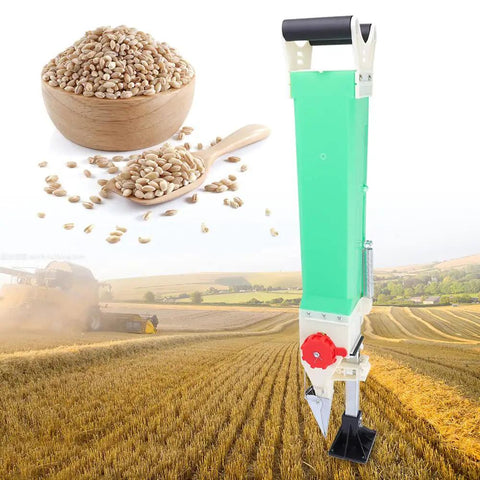 Manual Seed Planter For Home Garden, Adjustable Handheld Seeding Machine For Wheat Soybean Corn Beans Peas And More, Fertilizer Spreader