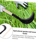 Long Handle Gardening Grass Knife Hand Scythe for Weeding and Cultivation with manganese steel blade cutting grass