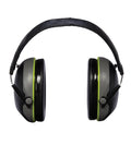 Front view of Low Profile Hearing Earmuff For Rifle And Shotgun Hunting, NRR 24 dB, foldable, adjustable headband, cushioned cups.