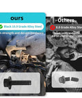 Gloved hand using wrench with 280 Piece Metric Flange Hex Bolt Kit With Nuts And Washers For Furniture DIY Projects Heavy Duty Hardware Set