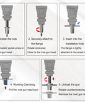 Installation steps for 430 Piece Metric Rivet Nut Kit With M3 To M10 Sizes Zinc Plated Carbon Steel Rivet Nuts For Auto Metalworking