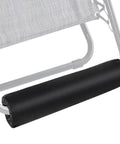 Footrest Cushion For Gravity Folding Recliners And Zero Gravity Chairs, Thick NBR Foam Pad For Outdoor Patio Lounge installed view