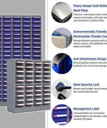 Heavy Duty Metal Parts Cabinet Rugged Multi Drawer Bolt And Nut Sorter No Door Frame showing durable steel frame with labeled bins.