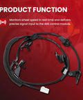 Heavy Duty Abs Wheel Speed Sensor Fits Toyota Rav4 2006 To 2012 2.4L 2.5L 3.5L 4Wd with connectors and cable for monitoring speed.