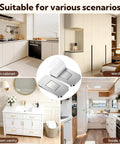 Ultra Thin Magnetic Cabinet Door Magnets 20 Pack With Double Sided Tape for kitchen, wardrobe, bathroom vanity, RV storage
