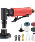 Tough Workhorse Right Angle Air Die Grinder Pulling 20000 Rpm With Rear Exhaust Design showcasing tools and accessories for metalworking.