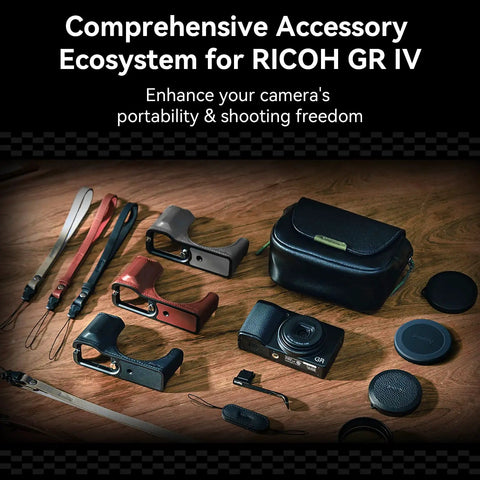 Camera Finger Strap With Dual Finger Grip For Ricoh GR Series Cameras Reduces Hand Strain During All Day Shoots Travel Ready