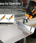 3 Inch Sheet Metal Hand Seamer Pro Grade Bending Tool With High Hardness CRV Steel Straight Jaw used on metal sheet