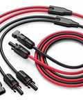 Y Branch Solar Panel Splitter Cable 10 Feet 12 AWG PV Extension Wire With Waterproof Female And Male Connectors For RVs And Photovoltaic Systems Outdoor Ready