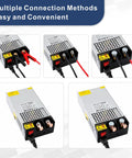 Beefy 24V DC Power Supply 1200W AC to DC Converter SMPS 50A Switching Power Supply Adapter multiple connection methods.