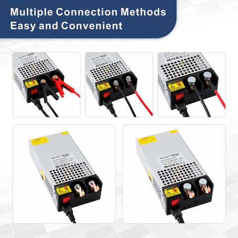 Beefy 24V DC Power Supply 1200W AC to DC Converter SMPS 50A Switching Power Supply Adapter multiple connection methods.