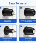 Step-by-step install for Two Piece Shower Knob Replacement Kit With Tub Spout And Two Handle Tub Shower Faucet Set Matte Black Compatible