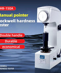 Rockwell Hardness Tester With Pointer Dial Display For Ferrous And Nonferrous Metals And Nonmetallic Materials Built For Shop Pros Manual HR150A with double handle