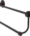 Mercury Collection 18 Inch Double Groovy Accents Towel Bar Venetian Bronze Finish For Modern Bathrooms Durable Brass Construction