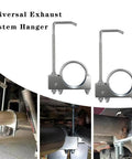 Heavy Duty Exhaust Clamps With Hangers Fits 3 Inch Universal Exhaust Pipe Rear Muffler Hanger For Cars And Trucks 2 Pack Galvanized Steel Rust Resistant Easy DIY Install Built To Last