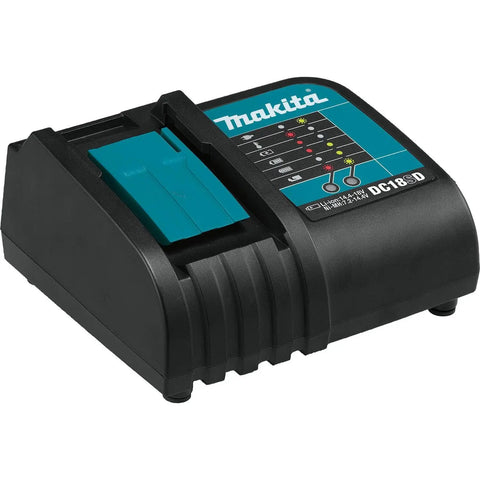 Makita 18V LXT battery charger for cordless hammer drill and impact driver combo kit