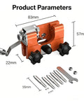 Hand Crank Chainsaw Sharpener Jig With 5 Grinding Bits For All Chainsaws Portable Universal Sharpening Tool Kit Easy To Use On The Go
