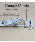 Beefy Stainless Steel Toggle Latch Hasp Set Keeps Your Toolbox Cabinet Trunk Trailer Door And Hood Locked Up Tight