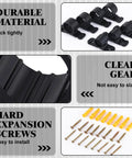 50-pack 1/2-inch pipe clamp supports; black plastic clamps with screws for PEX/Copper/CPVC pipes and yellow anchors