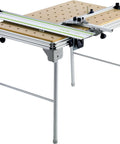 Portable Multifunction Work Table For Precision Cuts, Lightweight And Jobsite Ready with fold-out legs and uniform clamp holes