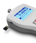 Pro Grade Digital Force Gauge With 2 Lb Capacity And 0.0005 Lb Resolution For Tension Or Compression, Built In MicroSD Card, USB And RS232 Interfaces, Peak And Multi Peak Detection, Backlit LCD With Auto Rotate Display; force gauge with microSD