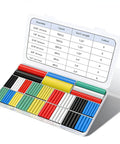 Badass 204 Piece Assorted Heat Shrink Tubing Kit With 3 To 1 Ratios Tough As Nails Adhesive Lined Marine Grade Electrical Wire Sleeve in storage case.