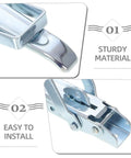 Rv Cabinet Door Latch And Trailer Gate Latch Kit With Adjustable Heavy Duty Metal Over Center Toggle Clamp, close-up view