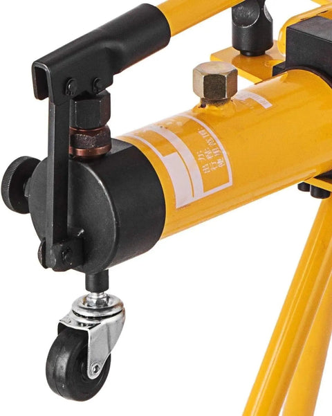 Heavy Duty Manual Hydraulic Pipe Bender For Steel Copper And Refrigeration Tubing 1/4 To 1 Inch Range showcasing quick release bracket detail.