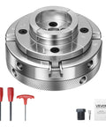 Go To 4 Inch Wood Lathe Chuck With 4 Jaw Self Centering Wood Turning Set 1 Inch 8 TPI Thread Adapter with tools and manual