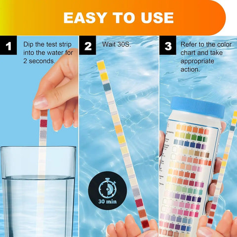Complete 17 Parameter Drinking Water Test Strips With Two Bacteria Detection Kits For Home Well Tap And Floodwater Testing instructions