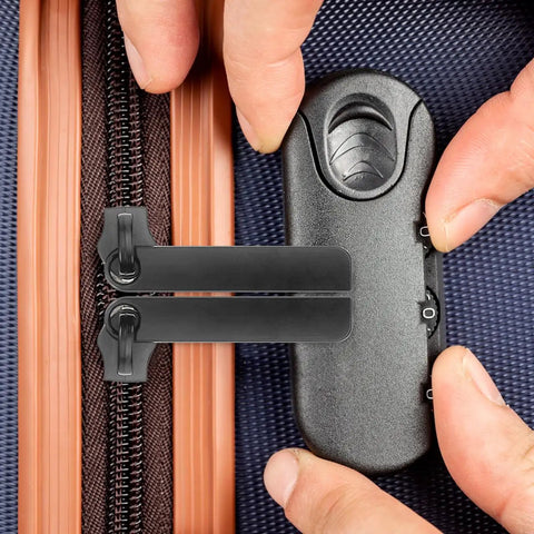 Six Piece Black Zipper Repair Kit For Luggage Backpacks Jackets And More Universal Metal Zipper Pull Replacement Slider Heavy Duty
