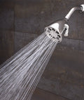 Signature Icon Anystream High Pressure Shower Head With 360 Degree Adjustable Spray Solid Brass 2.5 GPM Polished Chrome in use