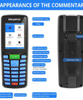 Wireless 1D Barcode Scanner Handheld Portable Inventory Scanner With 2.8 Inch LCD Screen showing labeled buttons and features
