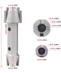 Tub Drain Remover Wrench Tool For Shower And Bathtub Built Tough Aluminum Dual Ended Fits 1 3 8 Inch And 1 1 2 Inch Drain Shoes PL0030