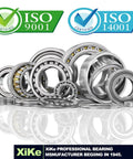 XiKe 4-pack ball bearings set; metal, 5/8 in ID, 1-3/8 in OD, 7/16 in width; double sealed, pre-lubricated
