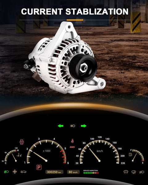 New Alternator Replacement For Pontiac Vibe 2003 2008 1.8L And Toyota Celica MR2 Corolla Matrix 2000 2008 1.8L L4 Engine on dashboard